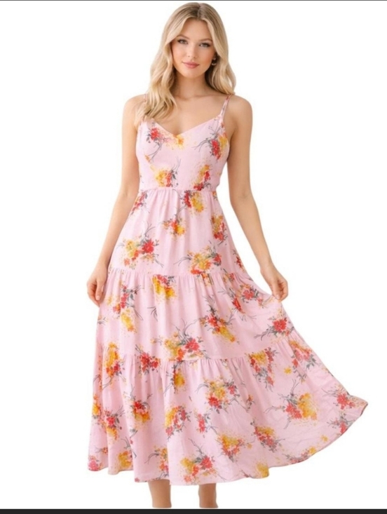 J. Crew Dresses & Skirts - J. Crew Mercantile Tiered Sunburst Floral Maxi Dress
